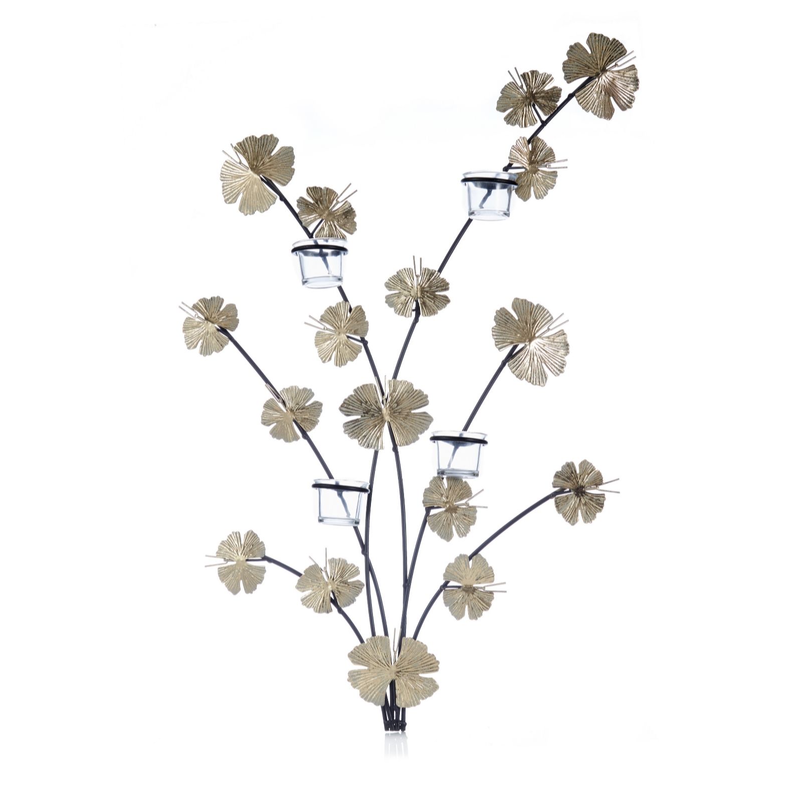 Home Reflections Floral Tea-Light Wall Decor - QVC UK
